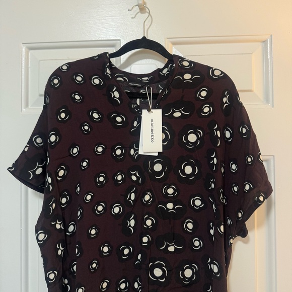 NWT $260 Marimekko Kylli Pieni Tumma Dress Size Medium - Picture 5 of 11